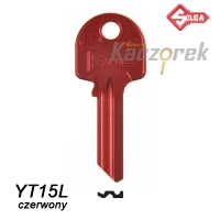 Silca 107 - klucz surowy aluminiowy - YT15L czerwony